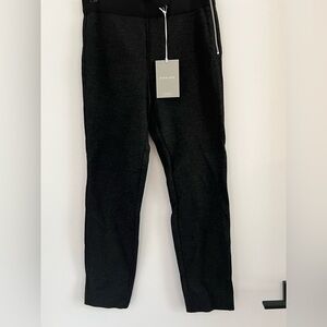 Everlane The Stretch Ponte Crop Pant in Dark Grey